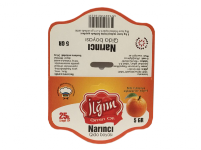Qida boyası narıncı 1/40*5 qr - 4760095010525