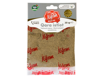 İstiot qara üyüdülmüş 1/15*30 qr-4760095005019       